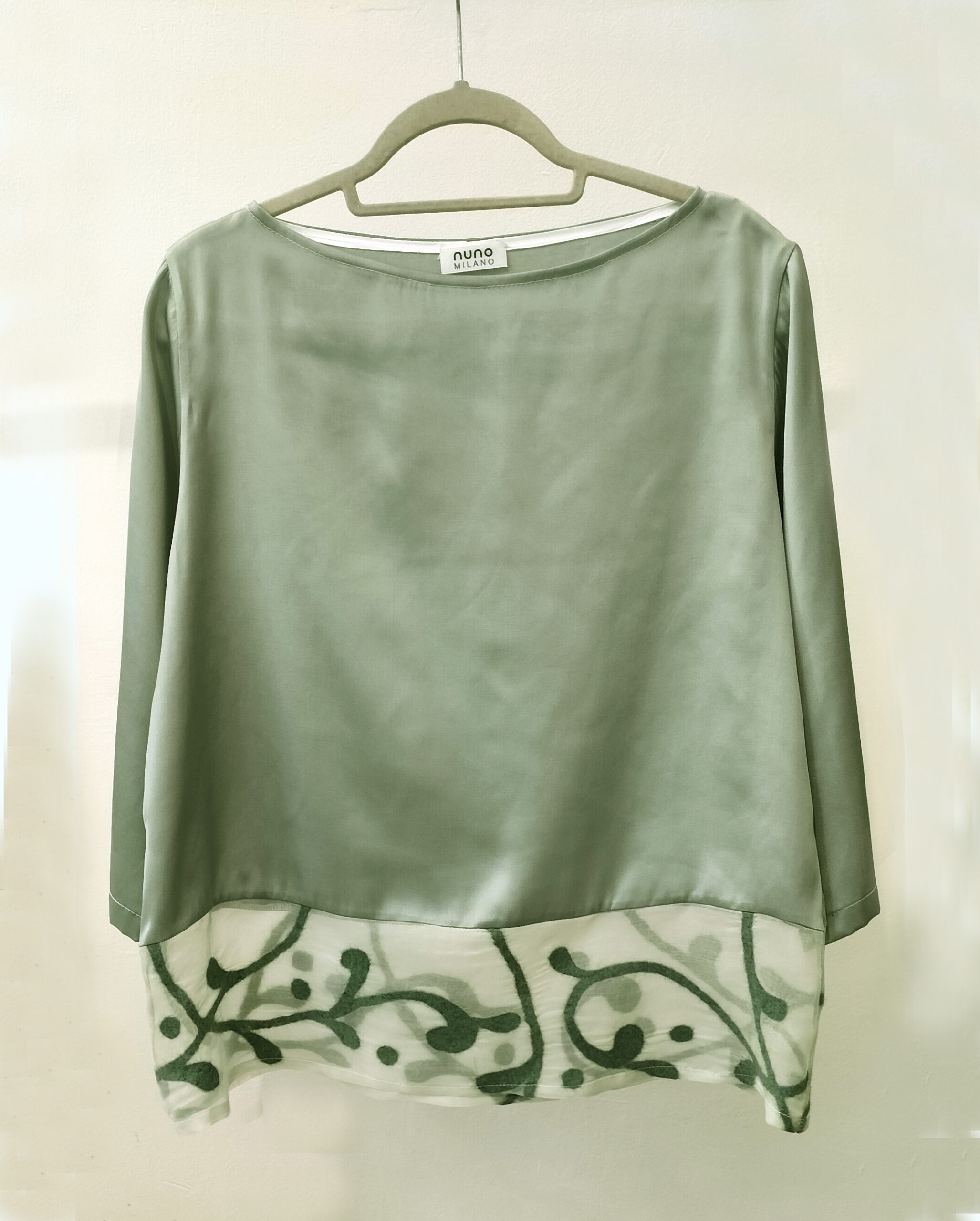 Blusa trapezio Salvia Bianca - immagine 2