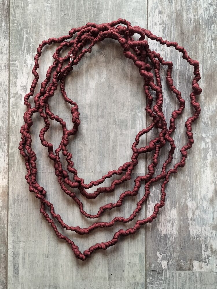 Collana Corallo Marsala lunga