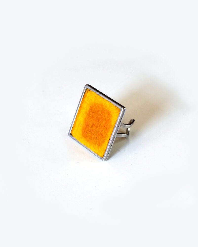 Anello Quadra Giallo