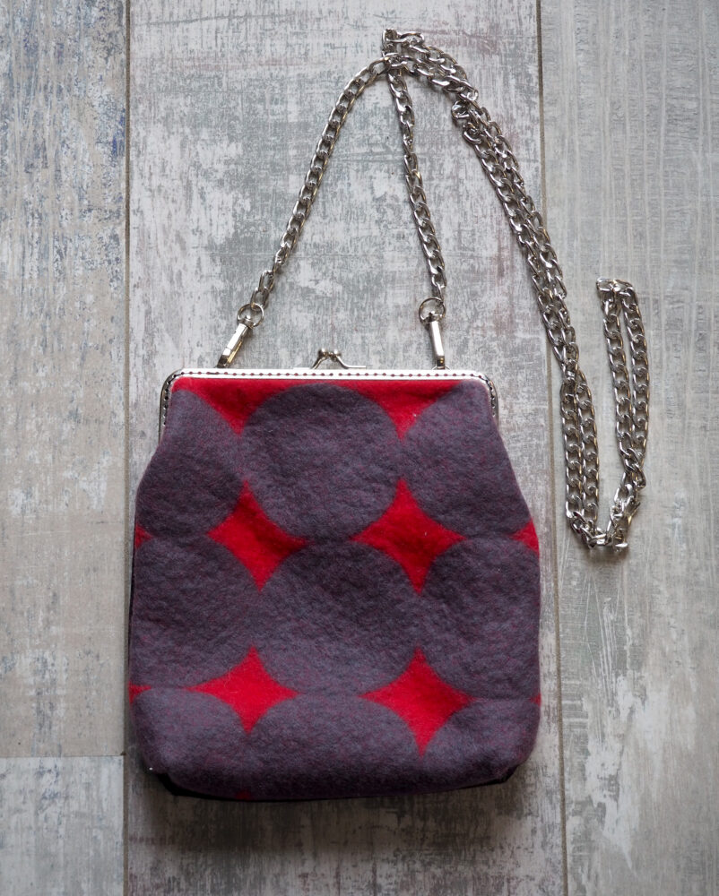 Borsellina Polka Dot red&grey