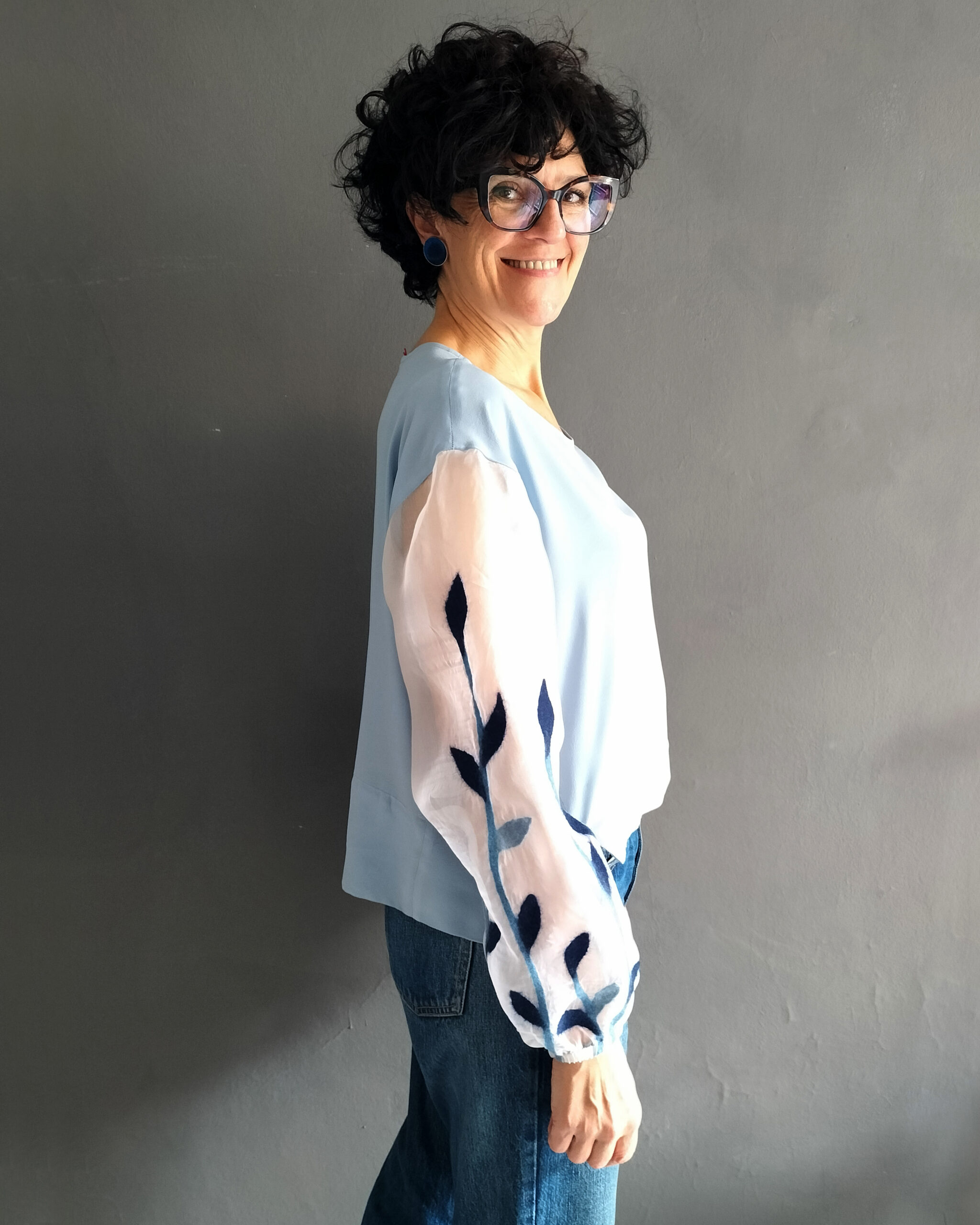 Blusa Ramage in seta - immagine 3