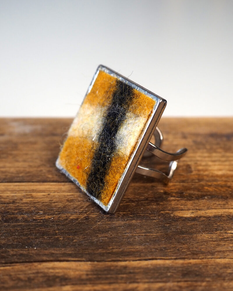 Anello Quadrato Intrecci