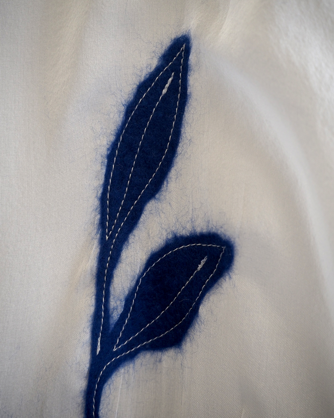 Blusa Foliage in chiffon di seta - immagine 4