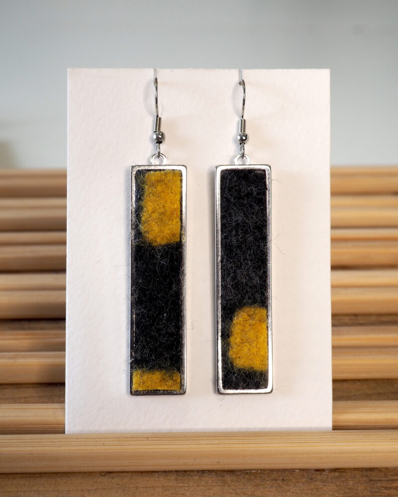 Orecchini pendenti Black&Yellow