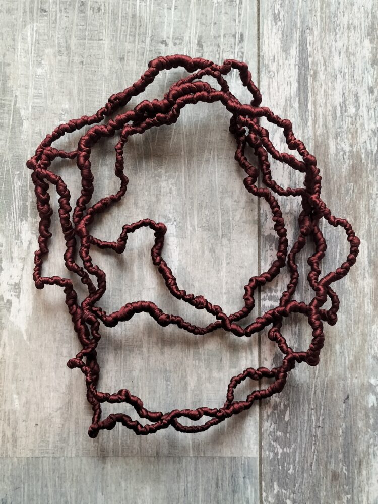 Collana Corallo Ruggine corta