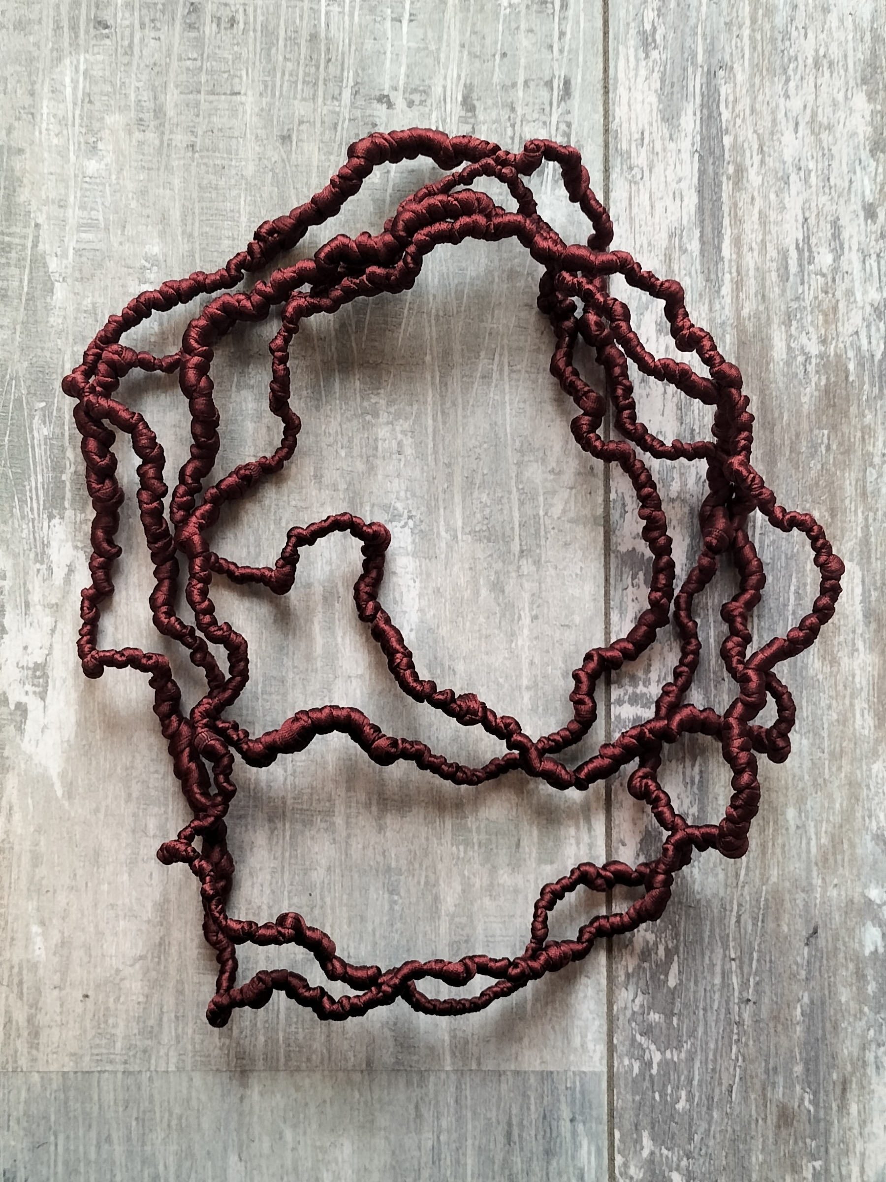 Collana Corallo Ruggine corta
